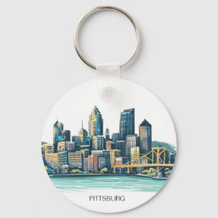 Chaveiro Pittsburgh Cityscape