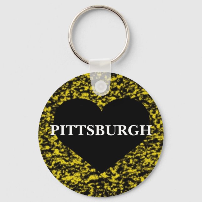 Chaveiro Pittsburgh Heart (Frente)