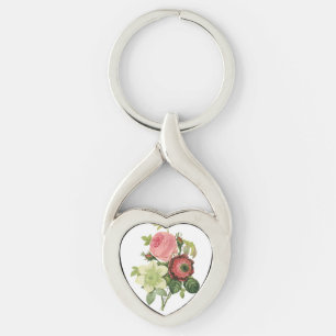 Chaveiro PixDezines redoute clementina, anêmona