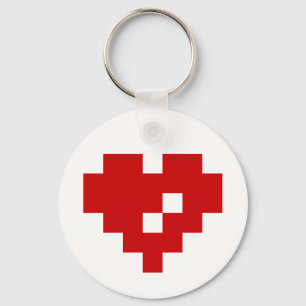 Chaveiro Pixel Heart 8 Bit Love