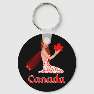 Chaveiro Pixie canadense com Folha de Maple