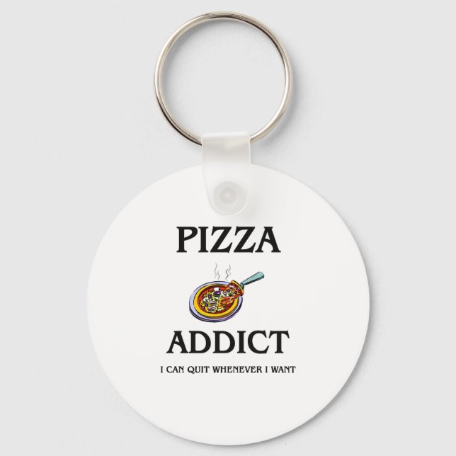Chaveiro Pizza Addict (Frente)