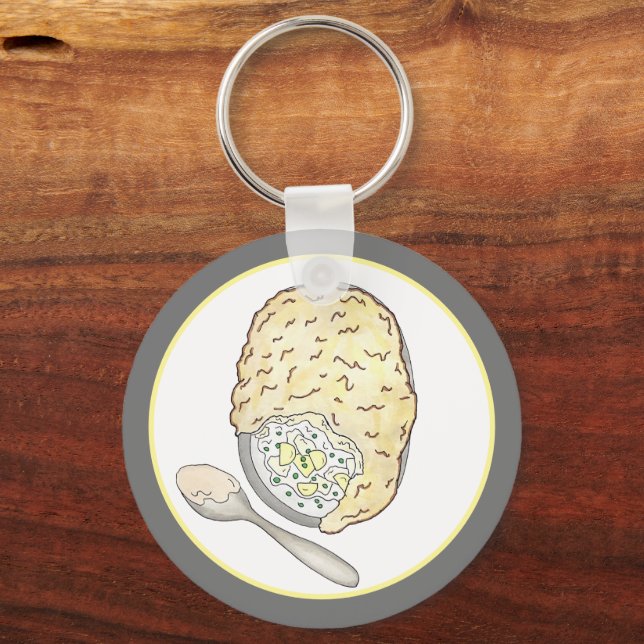 Chaveiro Pizza de Peixe de Pescador Britânico - Cuisine de  (Verso)