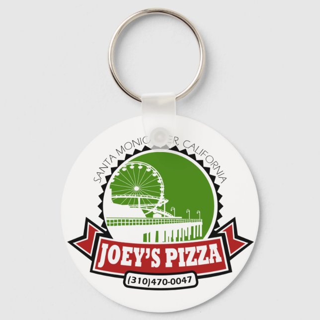 Chaveiro Pizza do Joey (Frente)