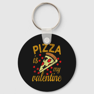 Chaveiro Pizza É Meu Namorado Camiseta Engraçada Do Dia Dos