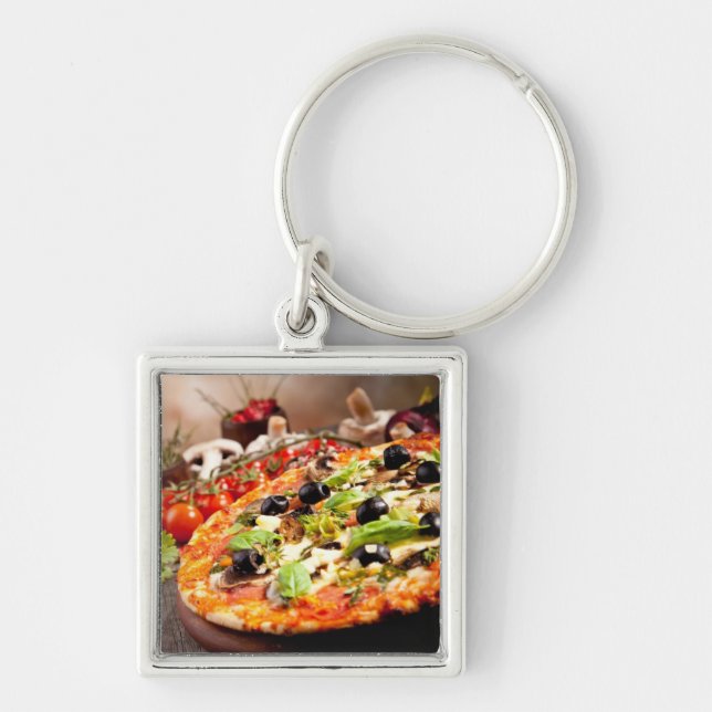 Chaveiro Pizza italiana fresca (Frente)