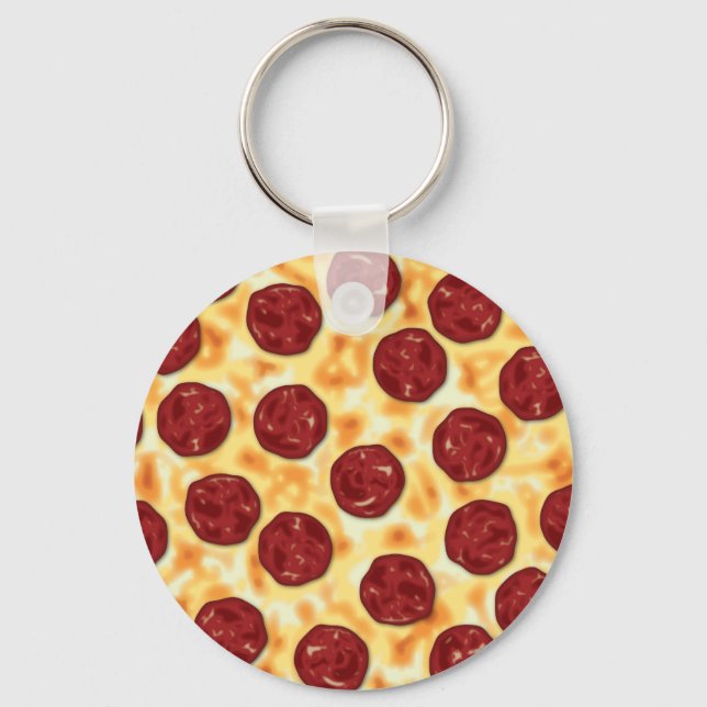 Chaveiro Pizza Pepperoni (Frente)