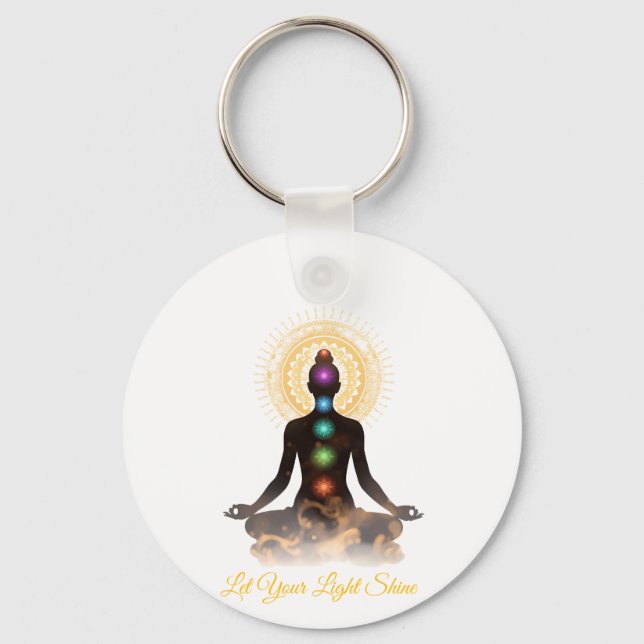 Chaveiro Placa de Chakra Silhueta para Mesa com Cavalete  (Frente)