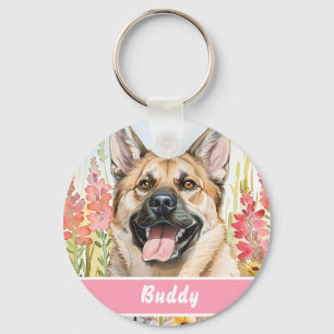 Chaveiro Placa de Identificação para Norwegian Elkhound – I