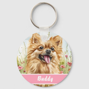 Chaveiro Placa de Identificação para Pomerânia – Adicione N