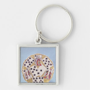 Chaveiro Placa decorada com um trompe - l ' oeil