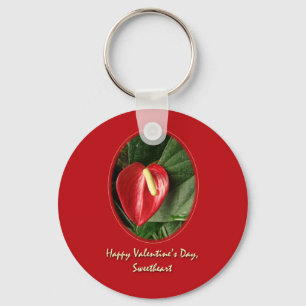 Chaveiro Placa Sweetheart namorados - Anthurium
