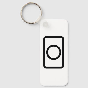 Chaveiro Placa Zener   Círculo oco