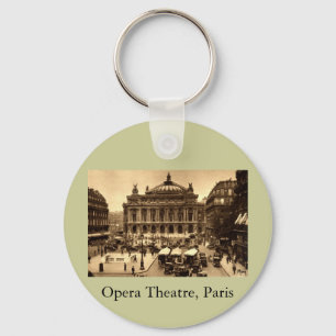 Chaveiro Place de l'Opera, Paris França c1925 Vintage