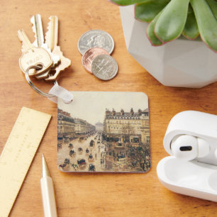 Chaveiro Place du Théâtre Français, Paris Chuva de Pissarro