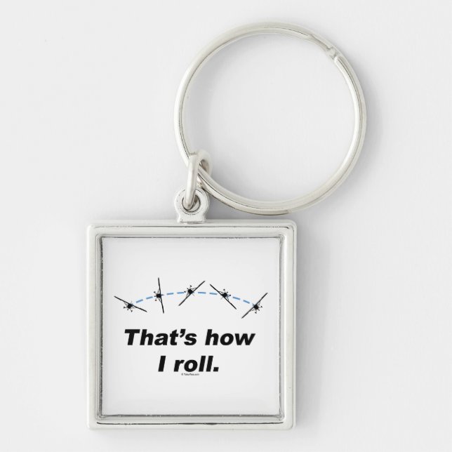 Chaveiro Plane como eu rolo (Frente)