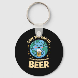 Chaveiro Planeta cerveja dia da terra salvar 