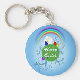 Chaveiro Planeta Colorido do felz pascoa