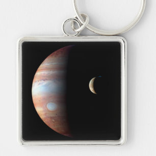 Chaveiro Planeta Gigante Gasoso Júpiter & Lua Galileana Io