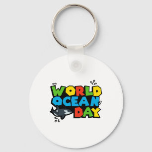Chaveiro Planeta Mundial Dia Orca Splash Design Love Ear