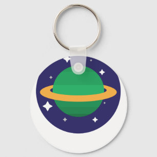 Chaveiro planeta no espaço