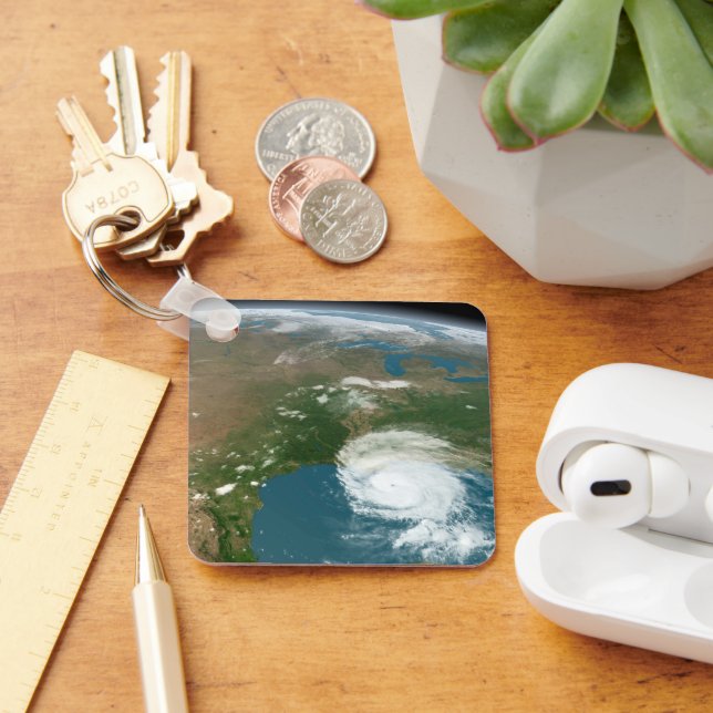 Chaveiro Planeta Panorâmico Terra E Os Eua. (Mesa)