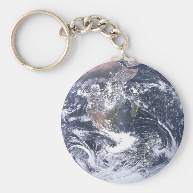 Chaveiro Planeta Terra do Dia da Terra Espacial (Frente)