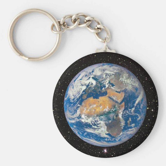 Chaveiro Planeta Terra - O Mármore Azul (Europa e África) (Frente)