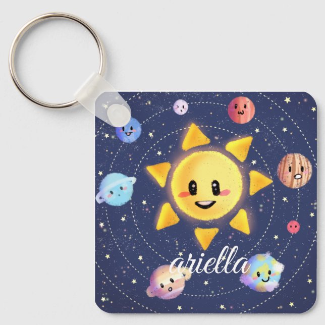 Chaveiro Planetas da Galáxia Espacial (Frente)