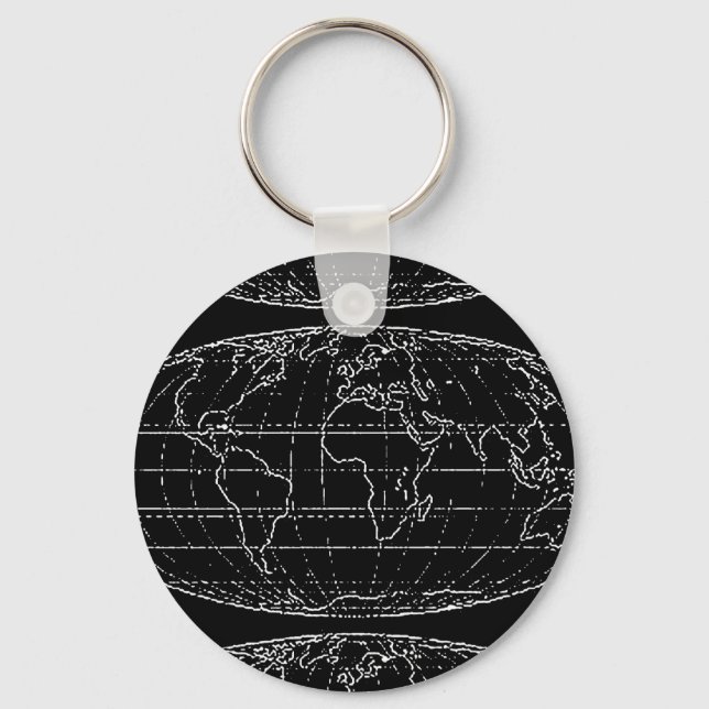 Chaveiro planisfera/mapas simples (Frente)