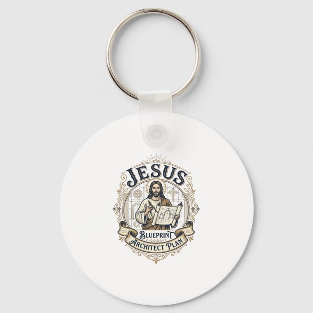 Chaveiro Plano Arquitetônico Jesus Projeto Jesus Plano Arqu (Frente)
