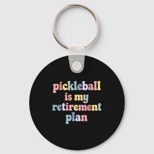 Chaveiro plano de aposentadoria de pickleball engraçado jog