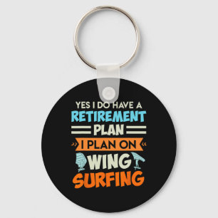 Chaveiro Plano de aposentadoria Wing Surfing Wing Foil Wing