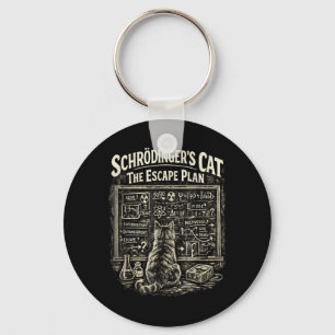 Chaveiro Plano de Fuga Divertido do Gato de Schrödingers Pr