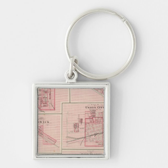 Chaveiro Plano de Portland, Jay Co, Ind com Camden (Frente)