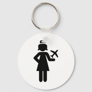 Chaveiro Plano do Stewardess