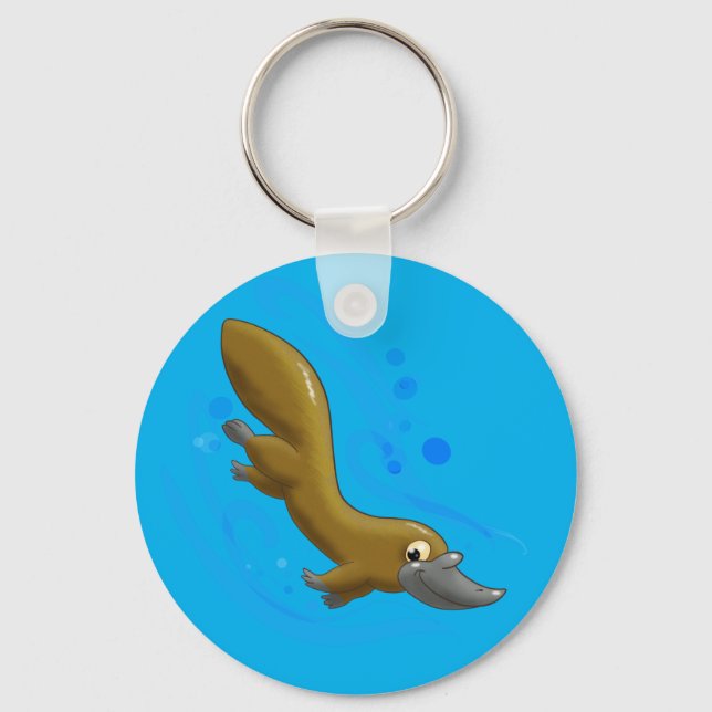 Chaveiro Platypus de desenho animado bonito (Frente)