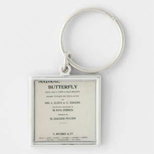 Chaveiro Playbill para a senhora Borboleta por Giacomo