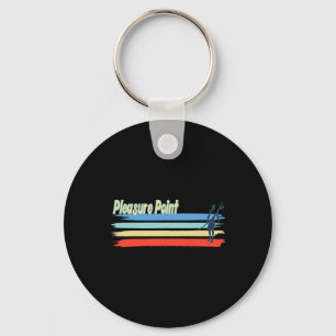 Chaveiro Pleasure Point Surf Beach, Surfista Para Homens Mu