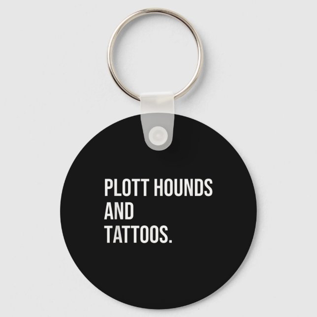 Chaveiro Plott Hounds E Tattoos Plotthound Proprietário Cac (Frente)