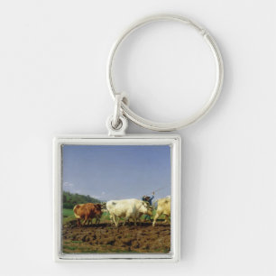 Chaveiro Ploughing em Nivernais, 1849