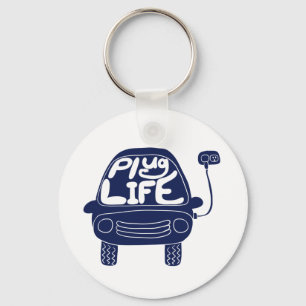 Chaveiro Plug Life Cole Marinho Blue Electric Car