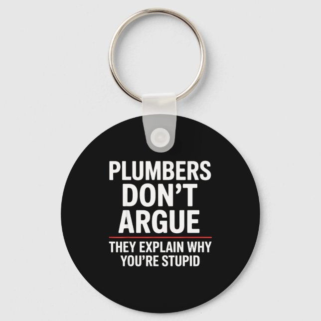 Chaveiro Plumber Art For Men Women Plumbing Pefitter Plumbe (Frente)