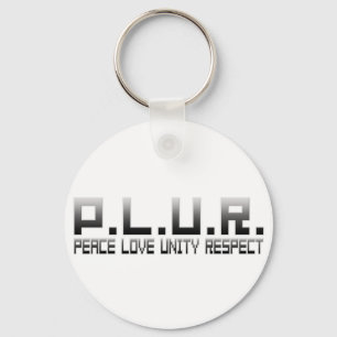 Chaveiro PLUR - Respeito da unidade do amor da paz