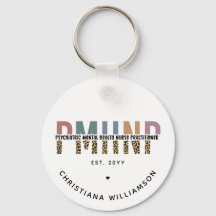 PMHNP Leopard Impressão Psiquiátrica Saúde Mental 