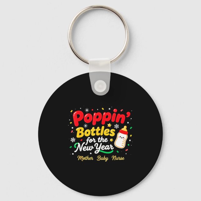 Chaveiro Pn’ Bottles For The New Year Christmas Nurse Mom & (Frente)