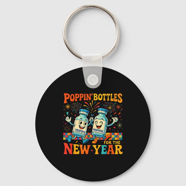 Chaveiro Pn’ Bottles For The New Year Funny Nurse Medical G (Frente)