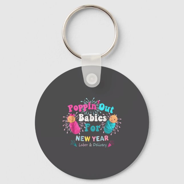 Chaveiro Pn' Out Babies For The New Year Labor &amp; Delive (Frente)