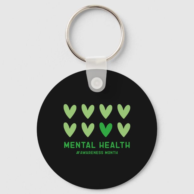 Chaveiro Podemos Vestir Mês Verde de Consciência Mental (Frente)