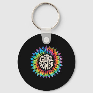 Chaveiro Poder Feminino Floral Tie Dye Hippie Empoderamento